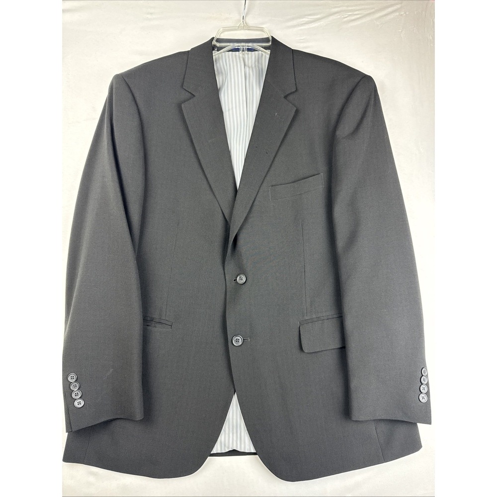 Stafford Essentials‎ Men's Black Blazer Jacket Button Size 42R
